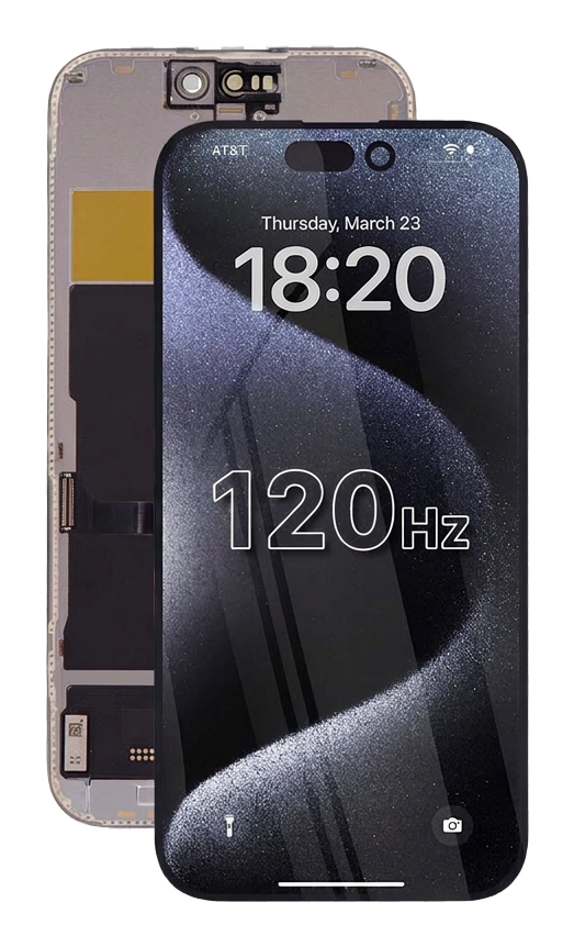 iPhone 15 Pro 120 Hz kijelzőmodul